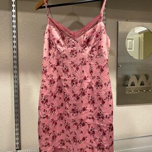 Wild Fable Pink Floral Chemise Slip